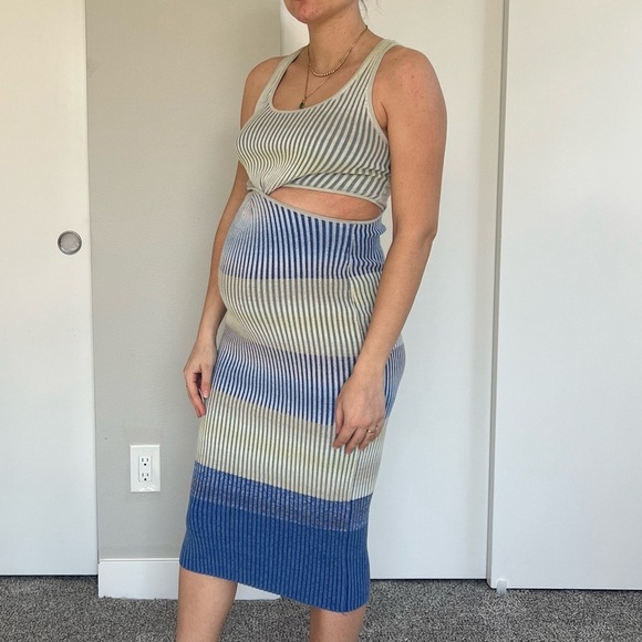 Jonathan Simkhai Colleen cutout space-dyed ribbed cotton midi dress - Size XS - Picture 4 of 17